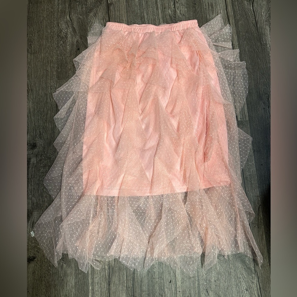 Live 4 Truth Asymmetrical Pink Tulle Skirt